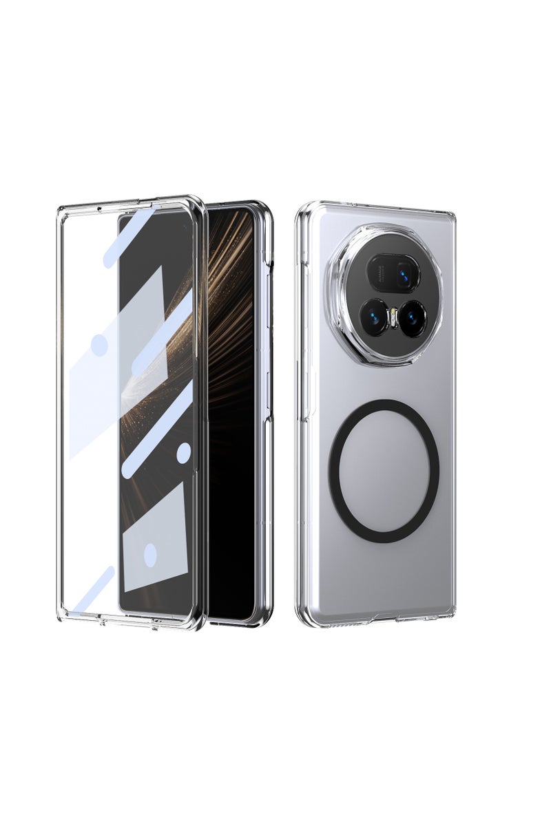 Compatible with Honor Magic V5 Magnetic Phone Case High Transparency Shockproof Protective Case Integrated Case and Film Full Coverage Protective Case